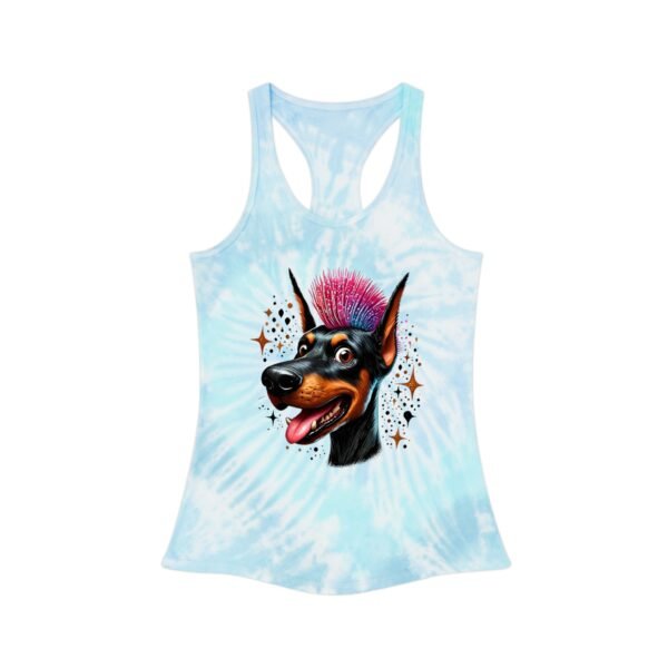 Funny Tie Dye Doberman Racerback Tank Top for Pet Lovers - Image 4