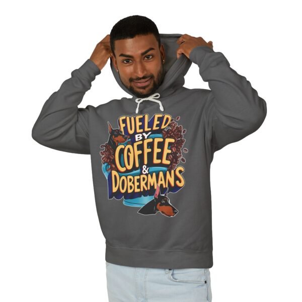 Coffee & Dobermans Lightweight Hoodie - Image 3