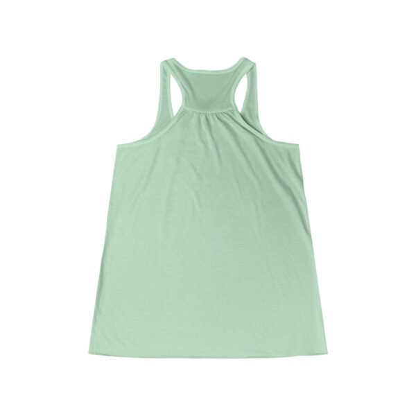 Meditating Doberman Women’s Flowy Racerback Tank – Lightweight Relaxed Fit, Supports Doberman Rescue - Image 2