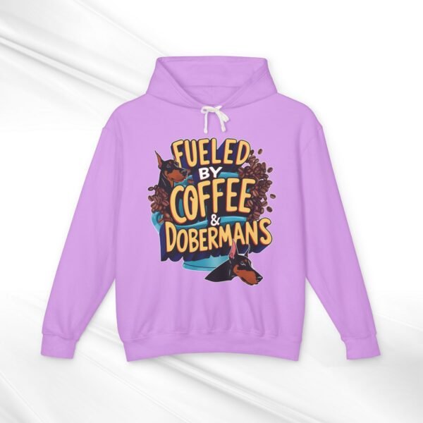 Coffee & Dobermans Lightweight Hoodie - Image 4