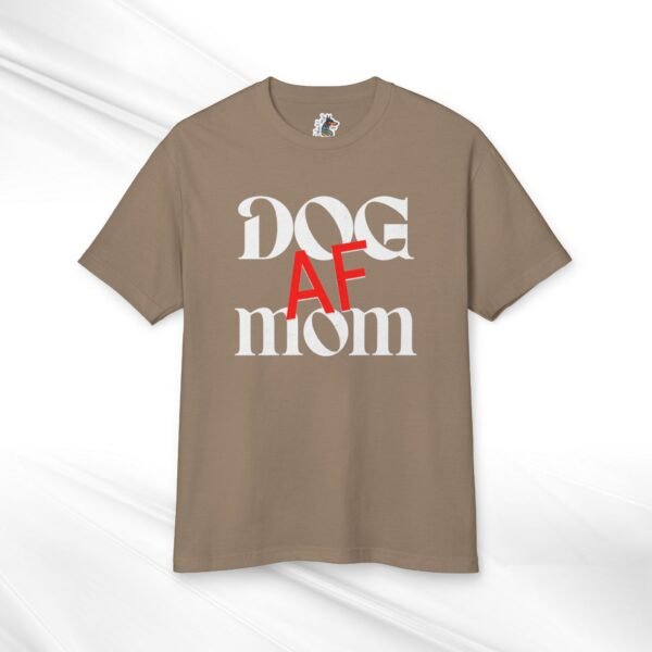 Dog Mom AF Unisex Heavyweight Cotton Tee - Image 5