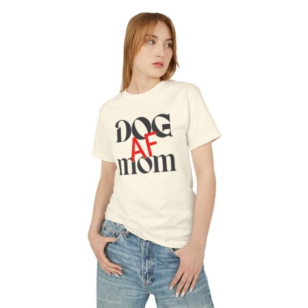 Dog Mom AF Unisex Heavyweight Cotton Tee - Image 2