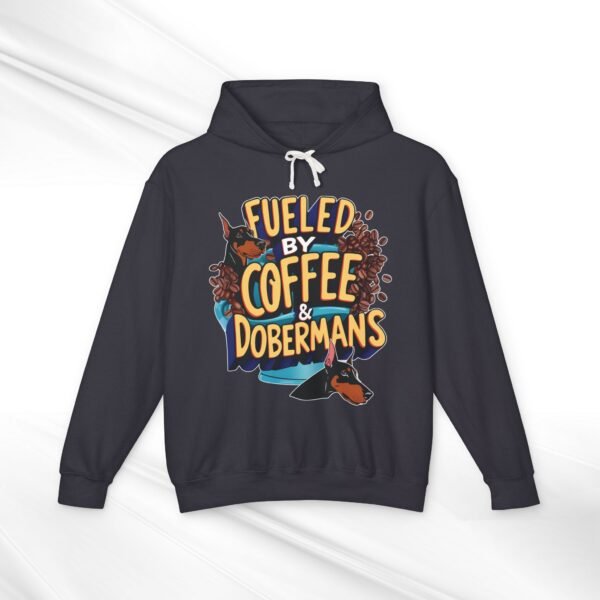 Coffee & Dobermans Lightweight Hoodie - Image 6