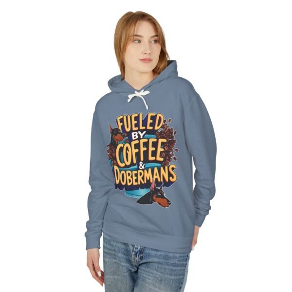 Coffee & Dobermans Lightweight Hoodie - Image 11
