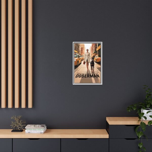Framed Canvas – Luxe Doberman Wall Art for Powerhouse Women "Behind Every Successful Woman is a Loyal Doberman" - Image 37