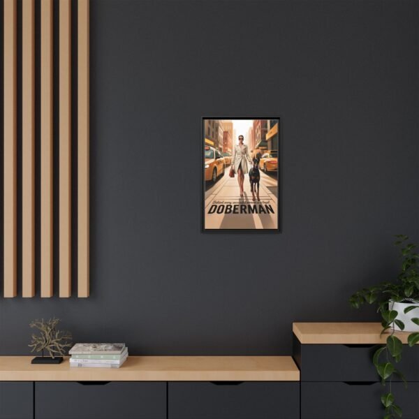 Framed Canvas – Luxe Doberman Wall Art for Powerhouse Women "Behind Every Successful Woman is a Loyal Doberman" - Image 31