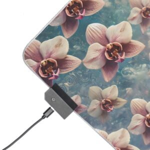 Celestial Doberman RGB Gaming Desk Pad – Sky Guardian Design