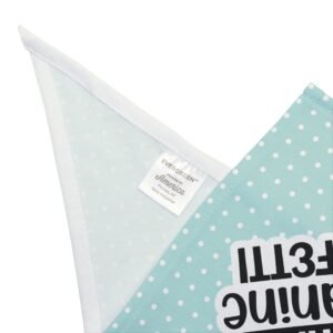 Teal Polka Dot “It’s Not Dog Hair, It’s Canine Confetti” Dog Bandana