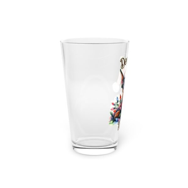 Deck the Paws Doberman Holiday Pint Glass – 16oz of Christmas Sass - Image 4