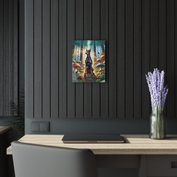 Acrylic Print “Doberman Whisperer of the Woods” – Luxury Wall Art from the Mystical Forest Doberman Series - Image 9