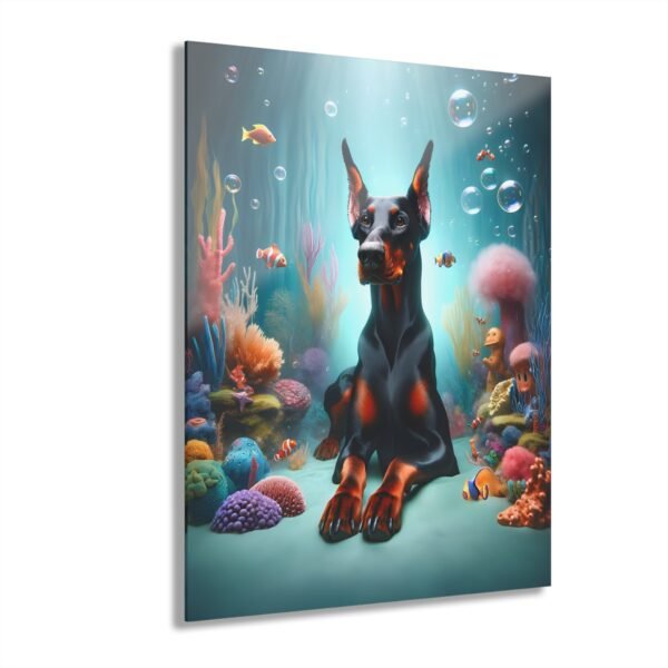 Acrylic Print “Doberman Oceanic Aura” – Luxury Wall Art from the Doberman Enchantment Series - Image 4