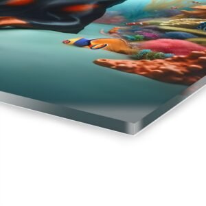Acrylic Print “Doberman Oceanic Aura” – Luxury Wall Art from the Doberman Enchantment Series