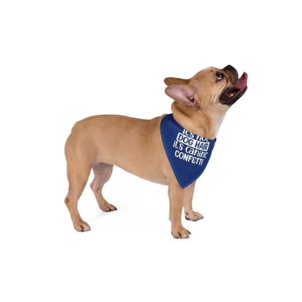 Royal Blue “It’s Not Dog Hair, It’s Canine Confetti” Dog Bandana - Image 3