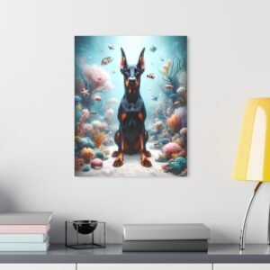 Acrylic Print “Doberman Marine Majesty” – Luxury Wall Art from the Doberman Enchantment Series