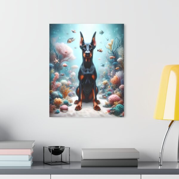 Acrylic Print "Doberman Marine Majesty" – Luxury Wall Art from the Doberman Enchantment Series