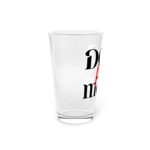 Dog Mom AF Pint Glass – 16oz of Unapologetic Dobie Pride