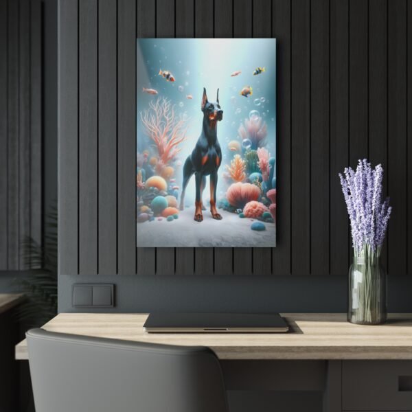 Acrylic Print "Doberman Reef Reverie" – Luxury Wall Art from the Doberman Enchantment Series - Image 9