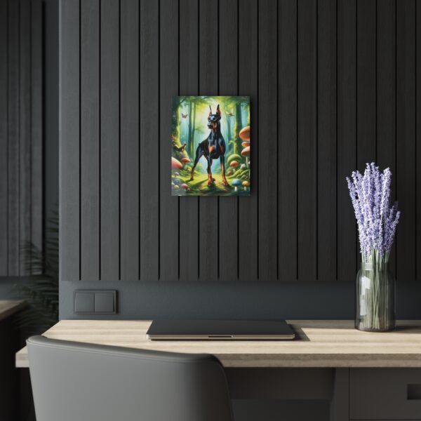 Acrylic Print “Doberman Guardian Of The Glade” – Luxury Wall Art from the Mystical Forest Doberman Series - Image 9