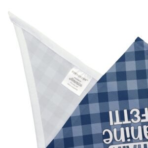Blue Gingham “It’s Not Dog Hair, It’s Canine Confetti” Dog Bandana