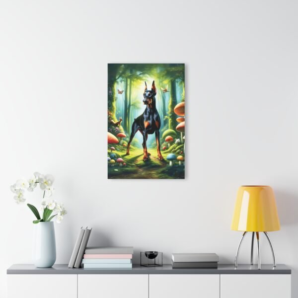 Acrylic Print “Doberman Guardian Of The Glade” – Luxury Wall Art from the Mystical Forest Doberman Series - Image 6