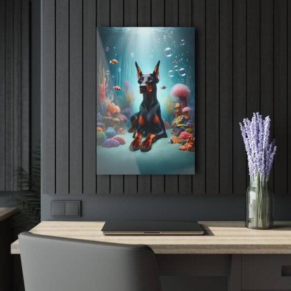 Acrylic Print “Doberman Oceanic Aura” – Luxury Wall Art from the Doberman Enchantment Series - Image 9