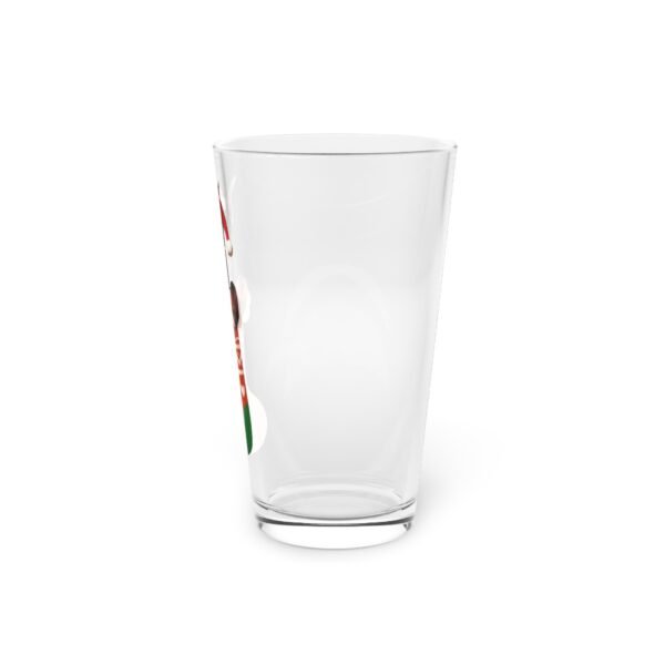 Santa’s Favorite Doberman Pint Glass – 16oz Stocking Surprise - Image 3