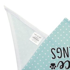 Funny Teal Polka Dot Dog Bandana – “I Am Why We Can’t Have Nice Things”