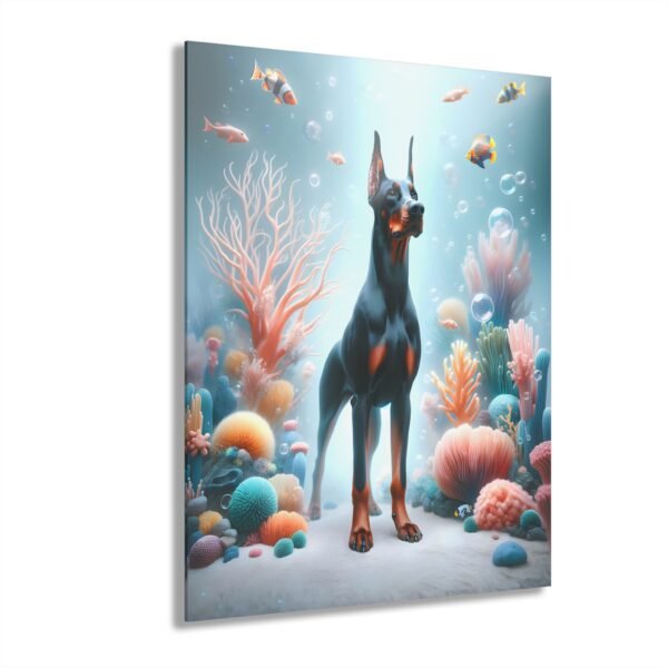 Acrylic Print "Doberman Reef Reverie" – Luxury Wall Art from the Doberman Enchantment Series - Image 4