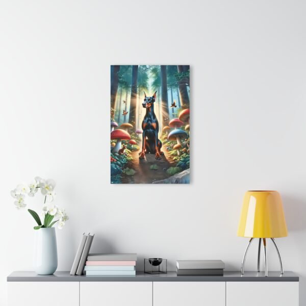 Acrylic Print “Doberman Whisperer of the Woods” – Luxury Wall Art from the Mystical Forest Doberman Series - Image 6