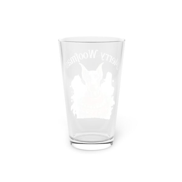 Doberman Holiday Pint Glass "Merry Woofmas" – 16oz Cheer with Ears - Image 4