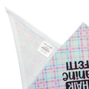 Pastel Plaid “It’s Not Dog Hair, It’s Canine Confetti” Bandana