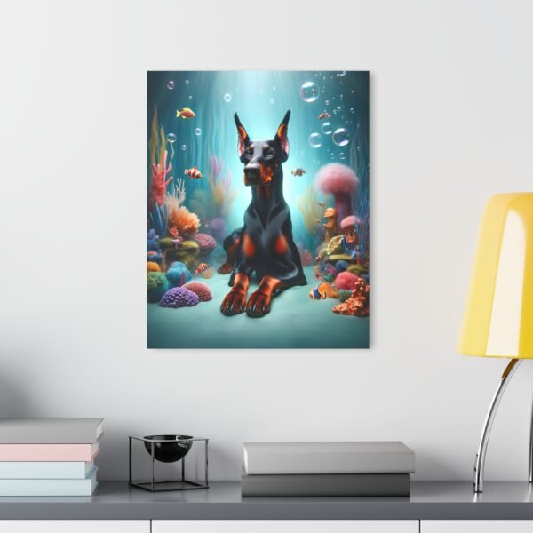 Acrylic Print “Doberman Oceanic Aura” – Luxury Wall Art from the Doberman Enchantment Series