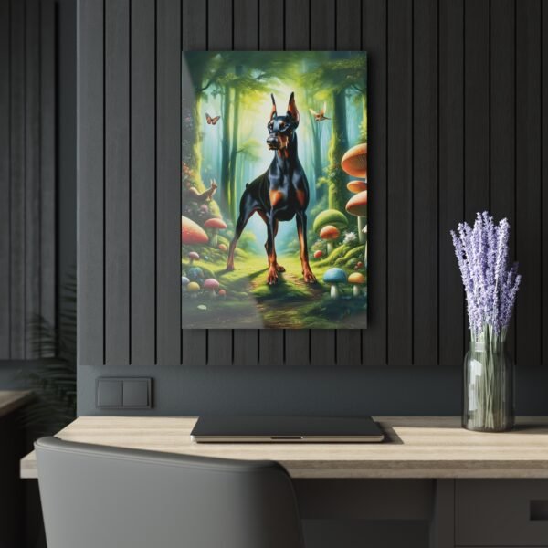 Acrylic Print “Doberman Guardian Of The Glade” – Luxury Wall Art from the Mystical Forest Doberman Series - Image 7