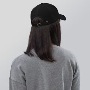 Monochrome “DOBERMAN” Embroidered Dad Hat – Low Profile Cotton Cap for Dobie Loyalists