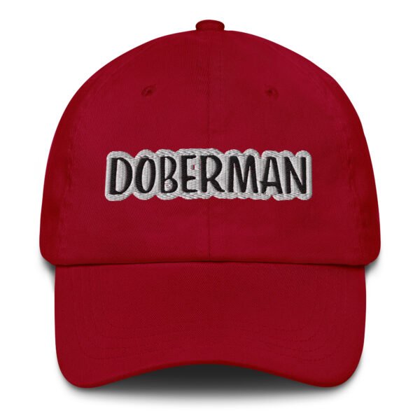 Monochrome “DOBERMAN” Embroidered Dad Hat – Low Profile Cotton Cap for Dobie Loyalists - Image 11