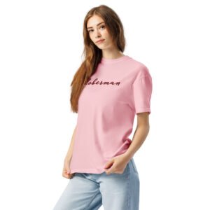 Embroidered “doberman” Comfort Colors Tee – Garment-Dyed Heavyweight Shirt for Dobie Moms