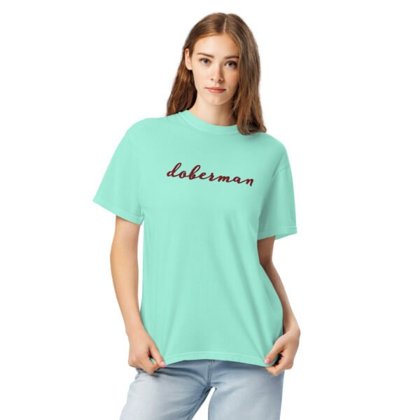 Embroidered “doberman” Comfort Colors Tee – Garment-Dyed Heavyweight Shirt for Dobie Moms - Image 7