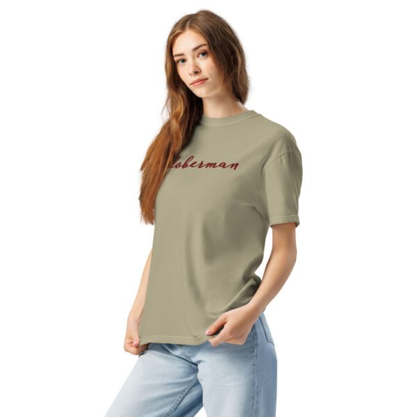 Embroidered “doberman” Comfort Colors Tee – Garment-Dyed Heavyweight Shirt for Dobie Moms - Image 4