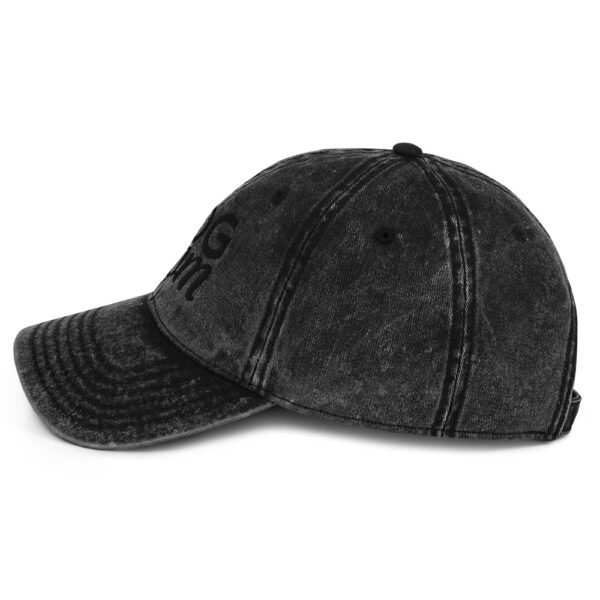Black-on-Black "DOG mom" Embroidered Vintage Twill Cap – Distressed Cotton Hat for Doberman Moms - Image 9
