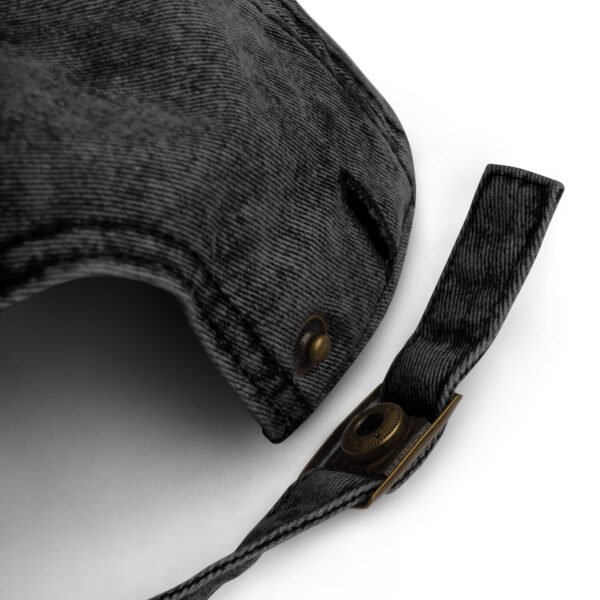 Black-on-Black "DOG mom" Embroidered Vintage Twill Cap – Distressed Cotton Hat for Doberman Moms - Image 5