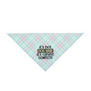 Doberman Bandana Canine Confetti Pastel Plaid
