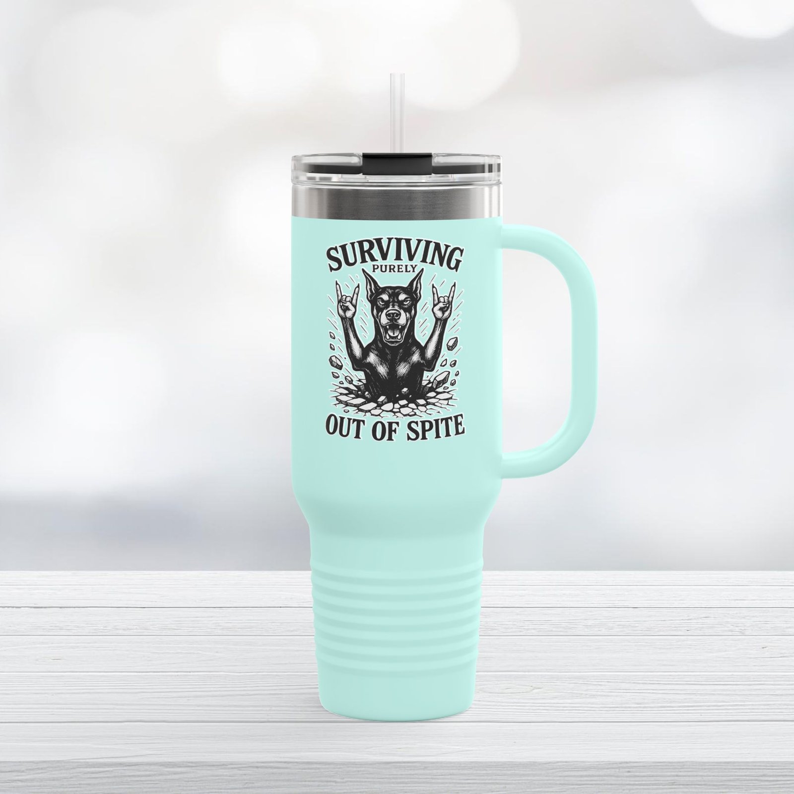 DoberMerch Insulated Travel Cup