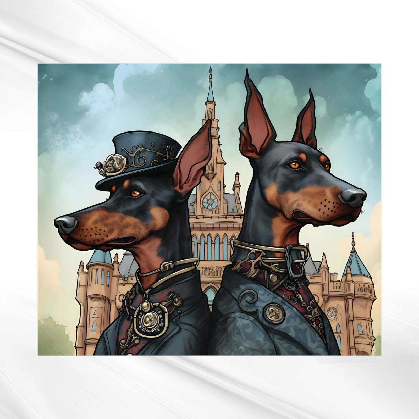 Steampunk DoberDuo - Image 2