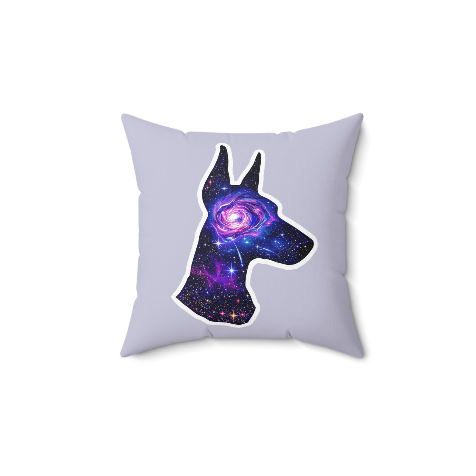 Celestial Doberman Throw Pillow