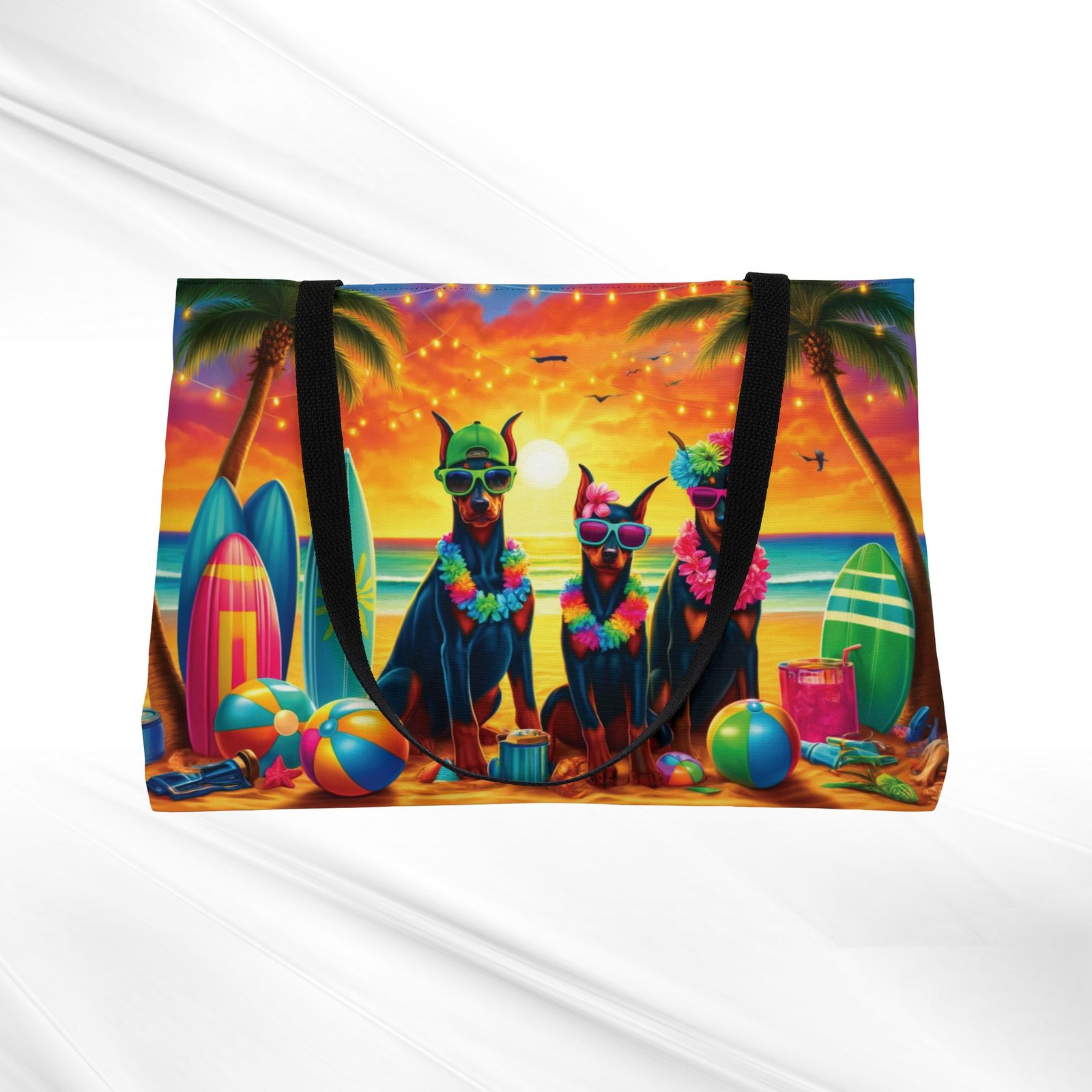 Three Amigos Beach Bum Dobermans Weekender Bag - Image 4