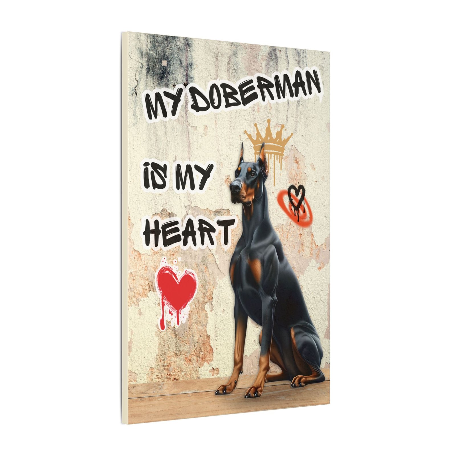 My Doberman is my Heart Stretched Canvas, Matte - Image 8