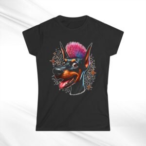 Punk Doberman Women’s Softstyle Tee