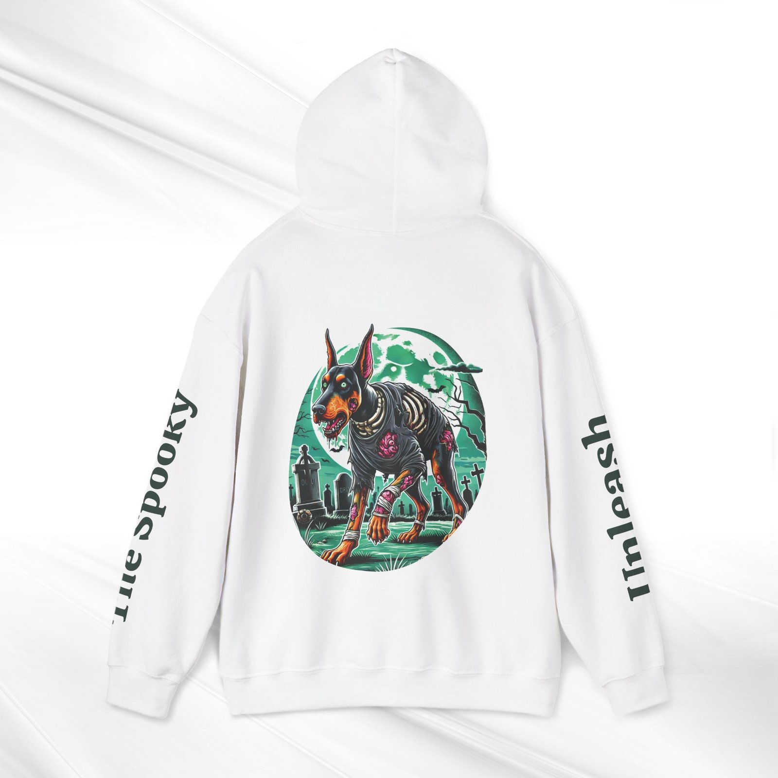 Zombie Doberman Halloween Hoodie – Spooky Streetwear for True Doberman Fans - Image 16