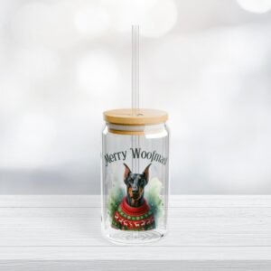 Christmas Doberman "Merry Woofmas"
