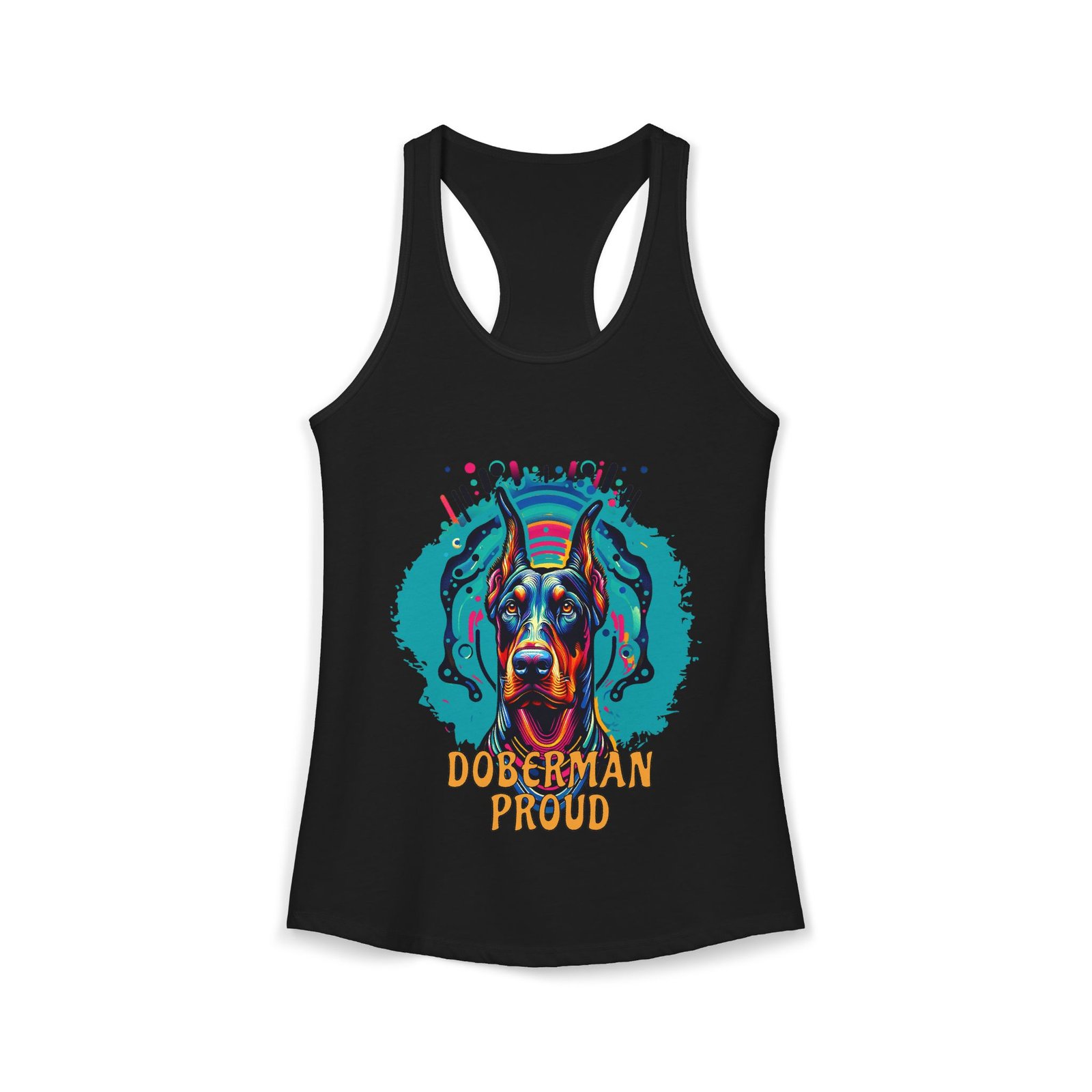 Doberman Proud Racerback Tank Top - Image 3